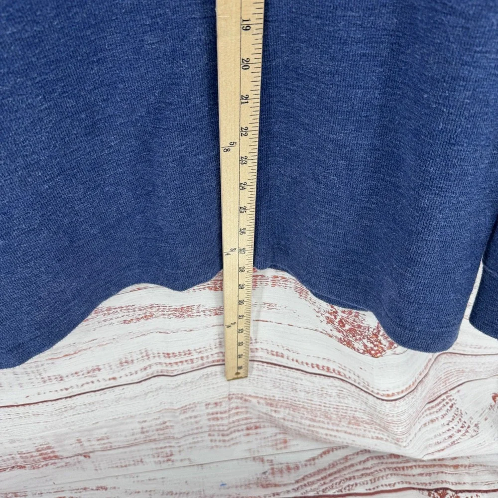 Polo Ralph Lauren Sweater Mens XL 1/4 Zip Pullover Heather Blue Cotton Preppy